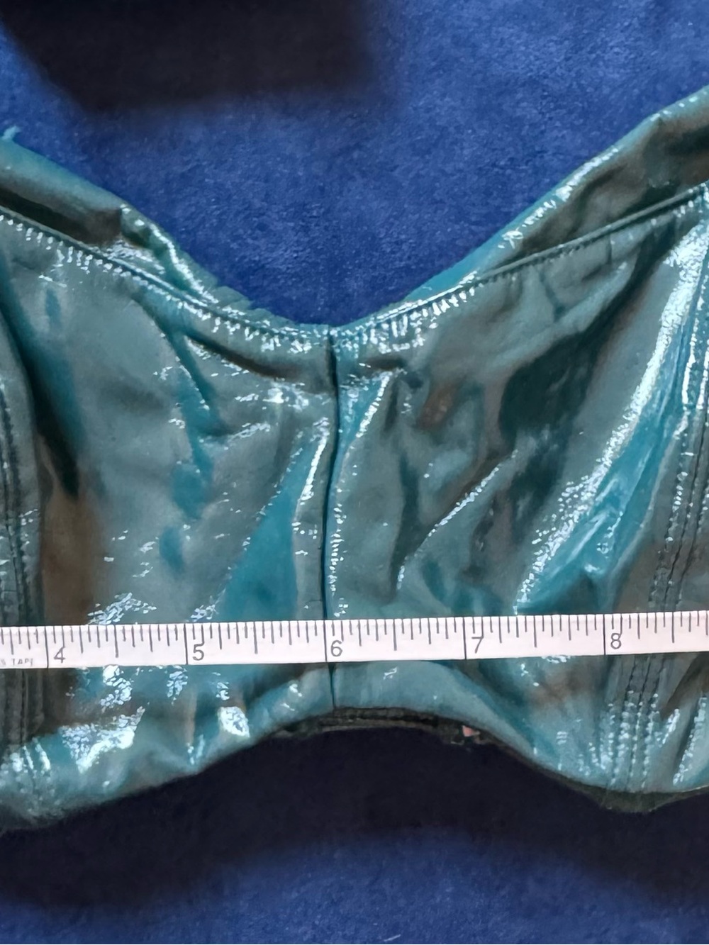 Savage X Fenty Leather Tease Vinyl Bandeau & High-Waisted Panty | Green | NWT - Picture 13 of 14